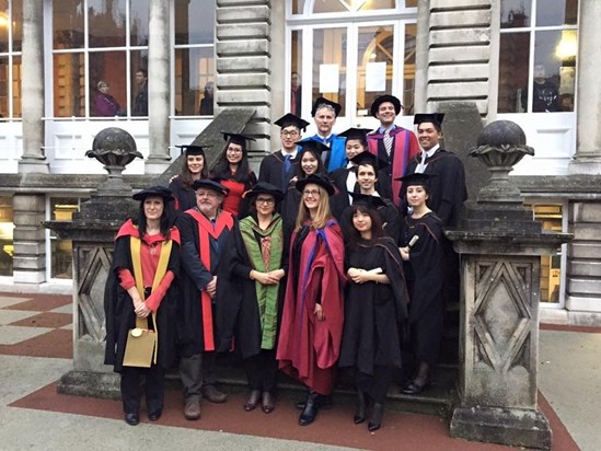 Winter graduation - MA CCM Richard taught these students sociology of consumption