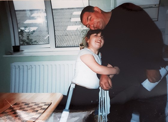 Chantelle with her Grandad 