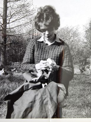 A young Anne enjoying the outdoors