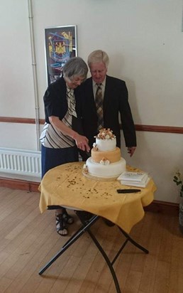 Anne & Ken celebrating their Golden Wedding Anniversary