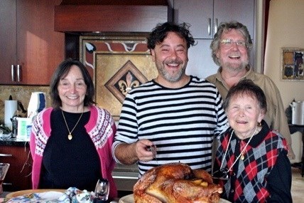 Thanksgiving 2011, Reba and Carmelo, two great cooks!! The rest of the family are great eaters!