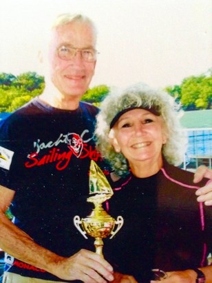 Bruce and Bobbi Sailing Champions
