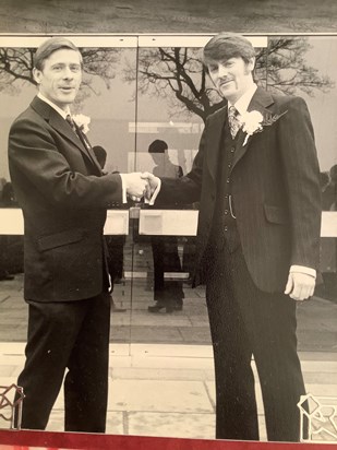 Roy, “Best Man” at brother Ray’s wedding in 1973