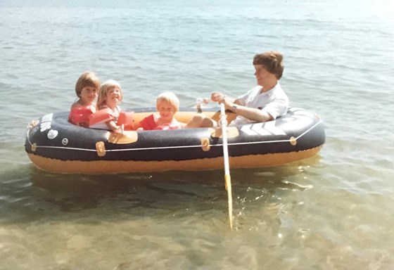 We loved it when Dad took us out on the dinghy ??