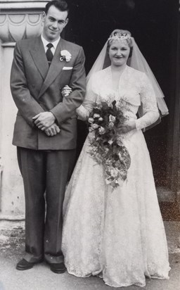 Lofty and Eileen's wedding day