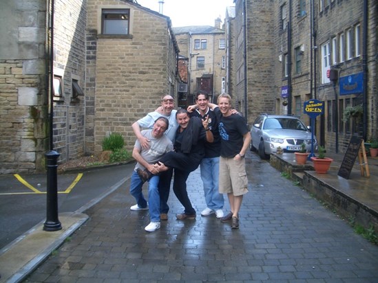 "The boys are back in town"!! Holmfirth!