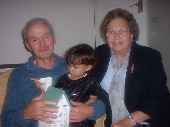 Syd and Sheila with Chloe 2003