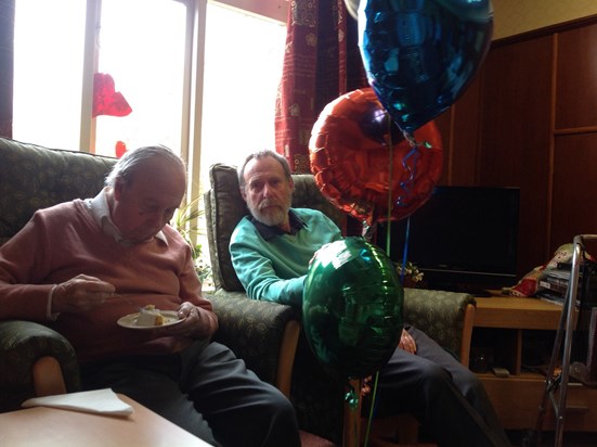 Ted's 90th birthday at Chevington Lodge