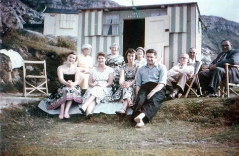 Joyce and Peter Roberts with family on Portland
