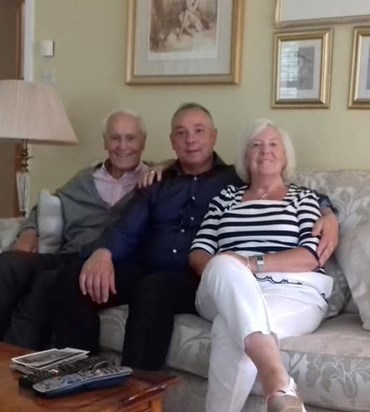 Andy with his Uncle Val and Aunt Rosie ❤️ 