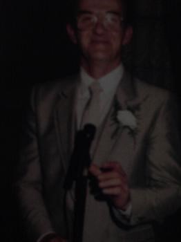 dad at my wedding in 1988