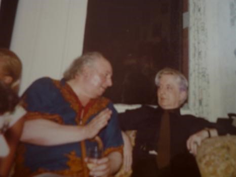 Olly with Quentin Crisp.