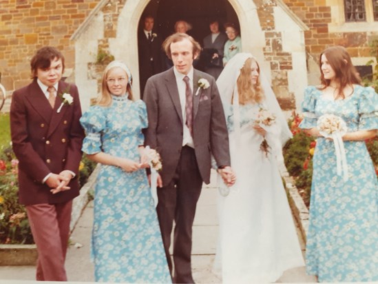 Paul and Joy's wedding 1974