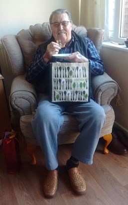 Birthday Boy eating Toast!