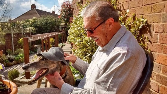 Dad & Bear in Hat