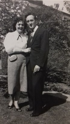 Mum and Dad on their Engagement 1955