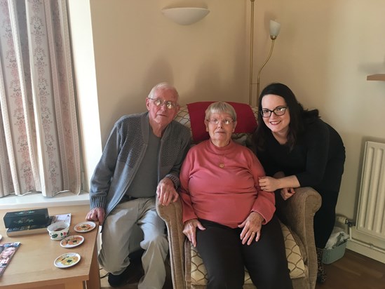 Grandad, Nan and Sarah - happy times