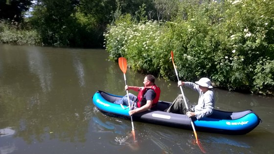 Kayaking on the Kennet - a fun day