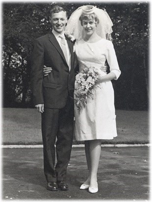 Michael and Christine's wedding day. 31st August 1963