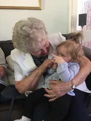 Mum with great granddaughter Darcy