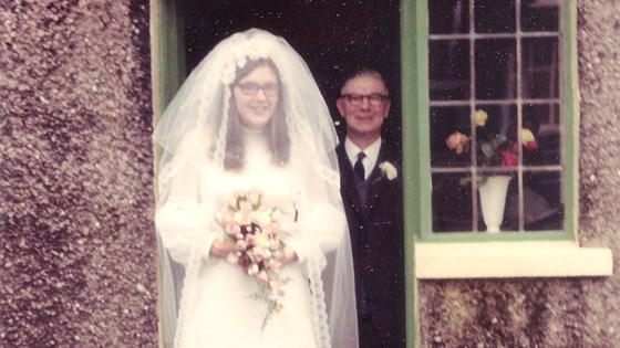 Shirley   with her dad (Allan)   Wedding Day (2)