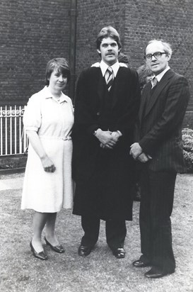 with Ray and Steve at his Graduation 1979