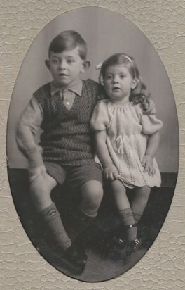 with brother Peter - about 1938