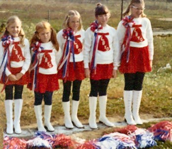 Rosie - Second from the Left as Cheerleader