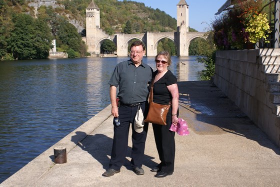 Andrew & Christine in Cahors, France.