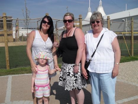 Tracy, Lou, Tilly and Mum at Butlins!!!!