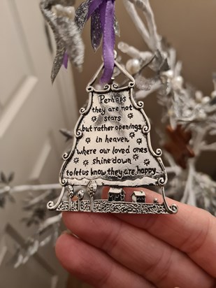 A new ornament for your tree xx 🥰