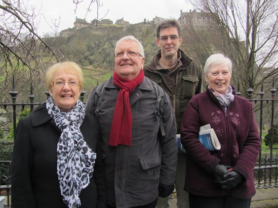 In-laws on the Edinburgh tourist trail...