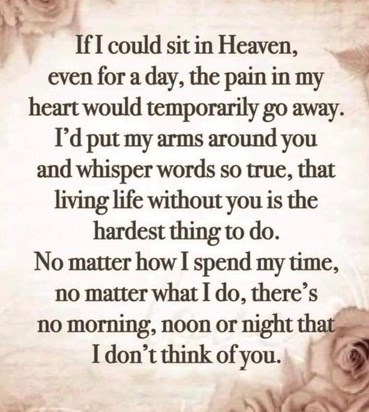 Another year gone by without you 😢😢 miss you so much it hurts 💔