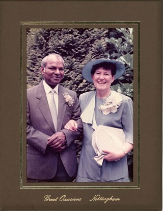 Mum & Dad Anita's wedding 1988