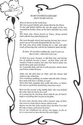 Mum - 60th Birthday poem 1998