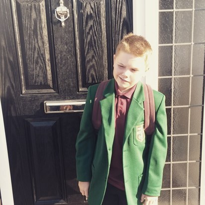 Ben's first day at "Big School"