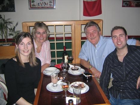 Wends' birthday meal with her loving family 18-1-2005