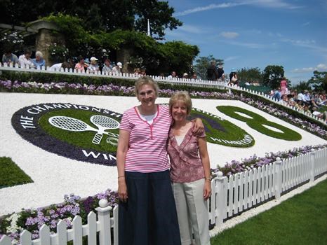 With Marlene, Wimbledon, June 22nd 2008