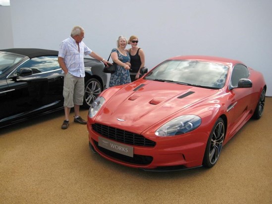 Admiring the Aston Martins; August 2012