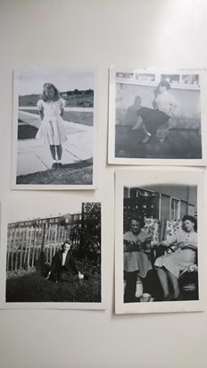 Young Sheila with rabbits 