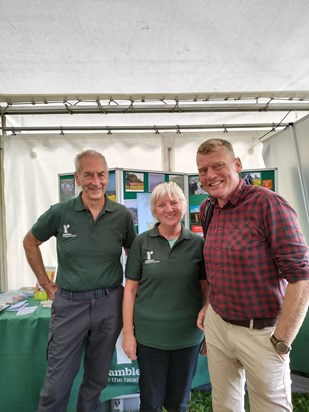 On the Ramblers stand at Countryfile Live