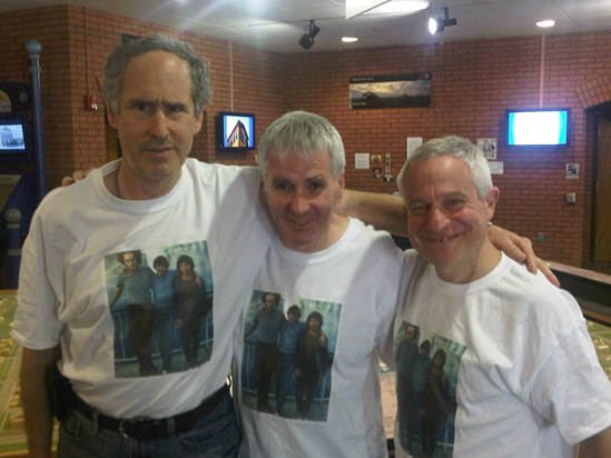 Dave and his two oldest friends:  A 40th anniversary reunion (August 2014)