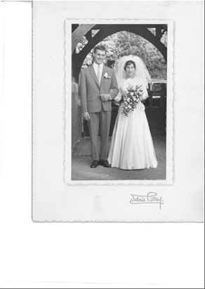 Pam & Dave wedding 03/10/1959