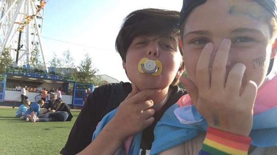 Me and Ellis at margate pride last year