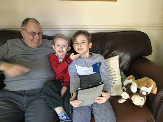 Pops and his beloved grandsons