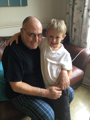 Derek with grandson Harry
