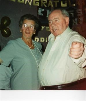 Gran and Granda Mac at their golden Wedding in 1995