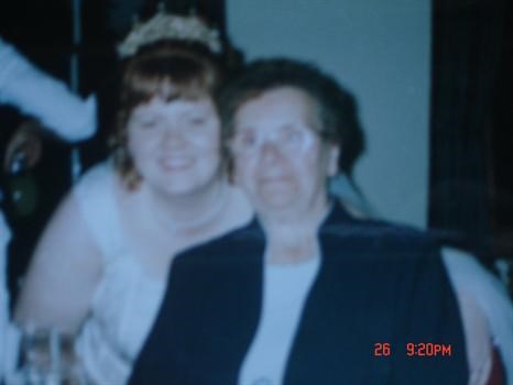 me and Gran mac at my wedding a year before diagnosis