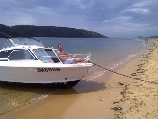 Dad's first day in Australia he wanted to go out on my boat, proud day for both of us!