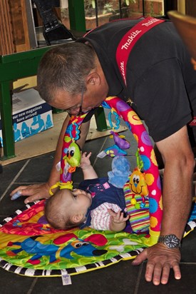 Grandpa and Isla Aug 2015